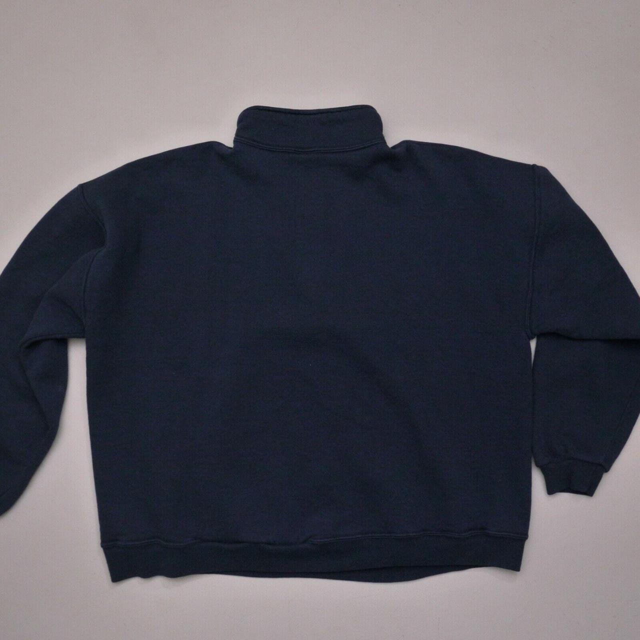 Vintage Russell Athletic Sweater XL Blue 1/4 Zip... - Depop