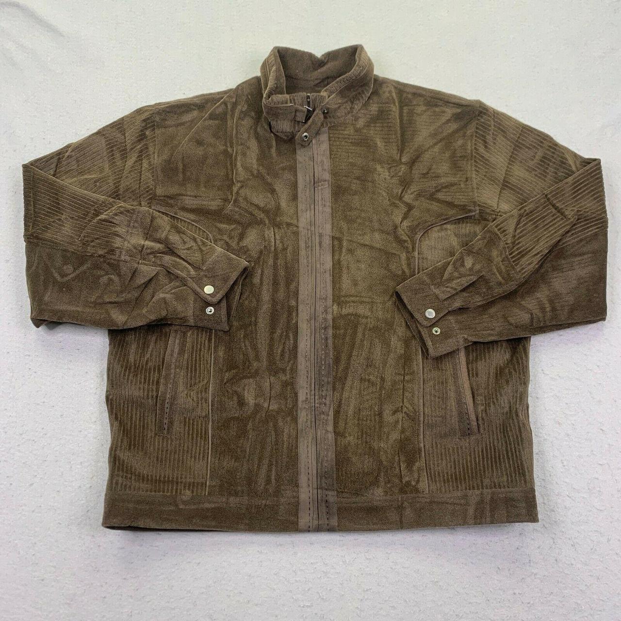 Vintage Autobahn Jacket Mens XL Brown Full Zip Coat... - Depop