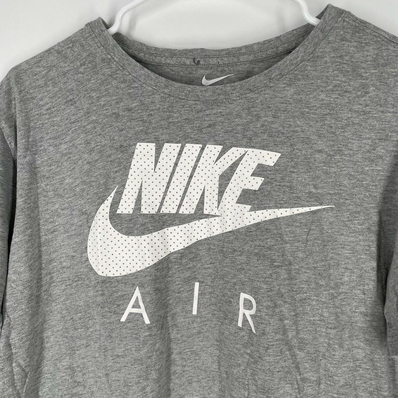 Nike Air Men’s The Nike Tee Short Sleeve Grey... - Depop