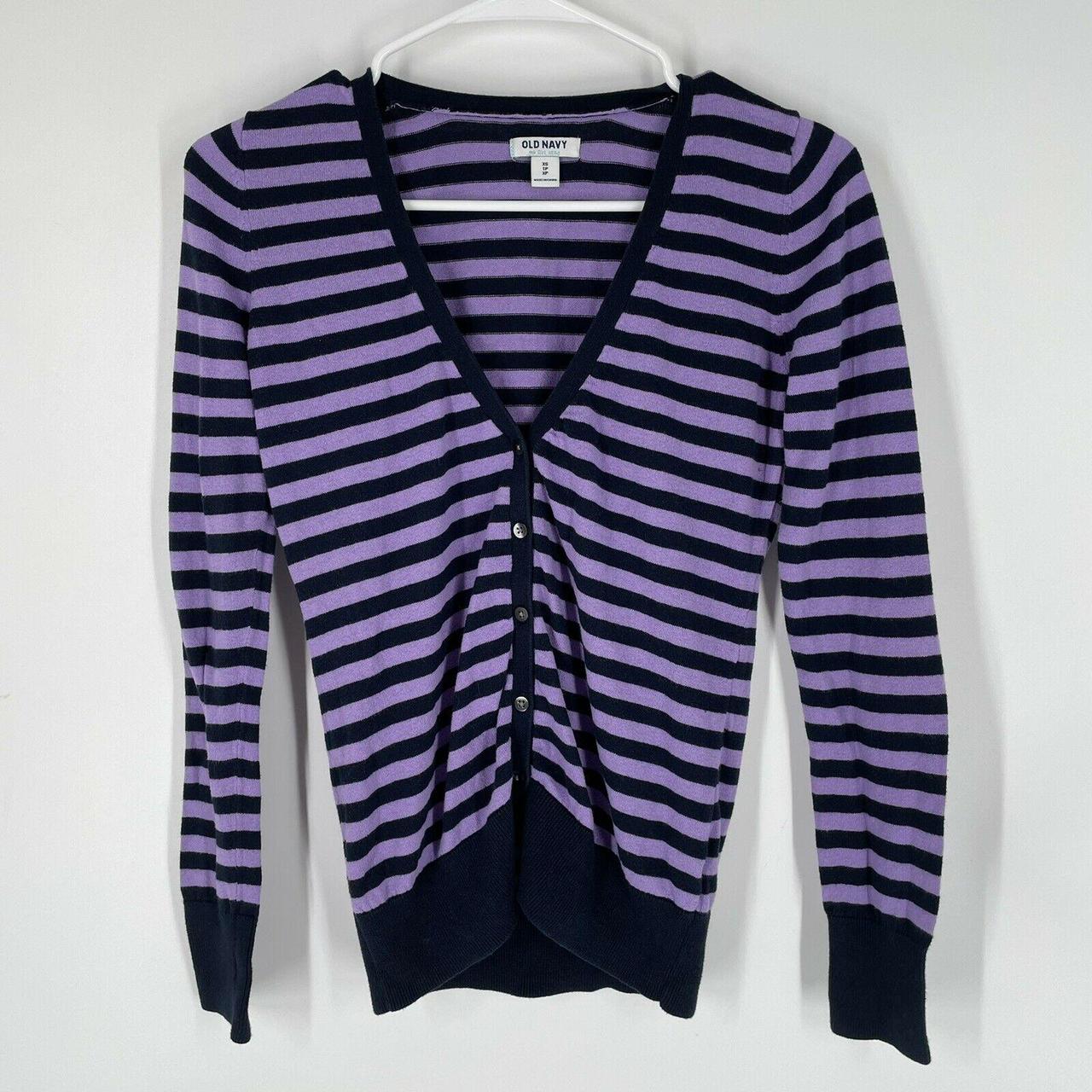 old navy purple cardigan