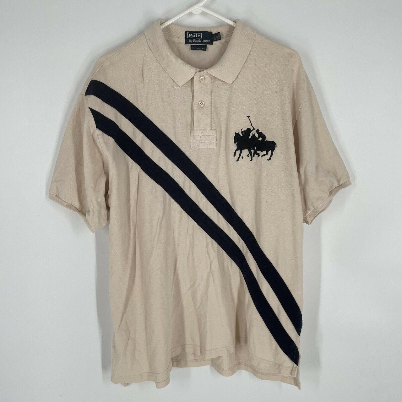 polo shirt with two horses