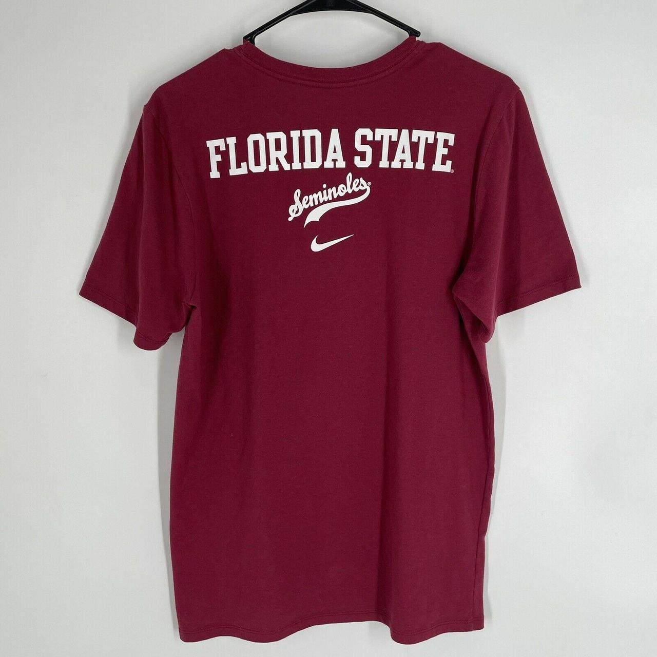 Nike Mens Red Florida State FSU Seminoles Noles T... - Depop