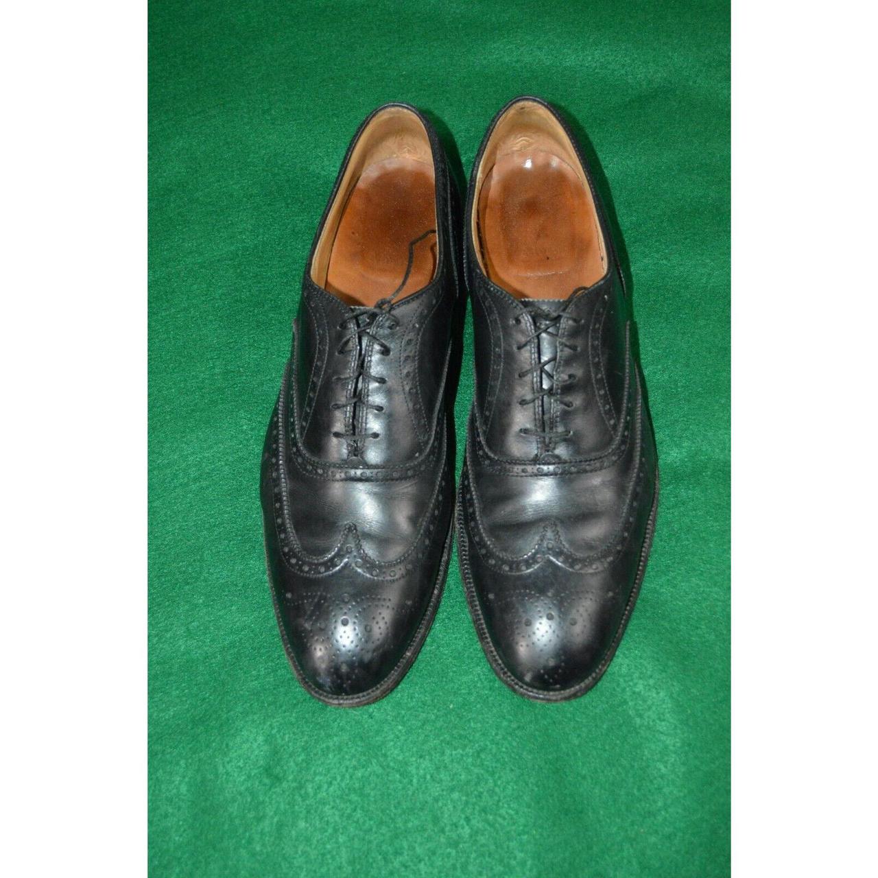 Alden New England Men's Cap Toe Black Leather Oxford... - Depop