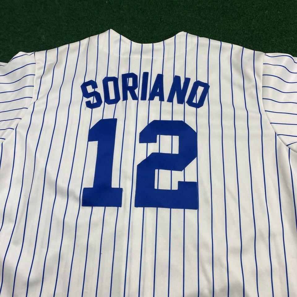 Authentic Alfonso Soriano #12 Chicago Cubs Stitched - Depop