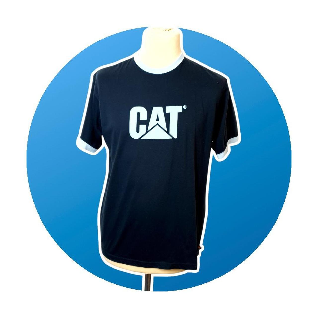 Mens Blue Caterpillar Clothing TShirt UK Size... Depop