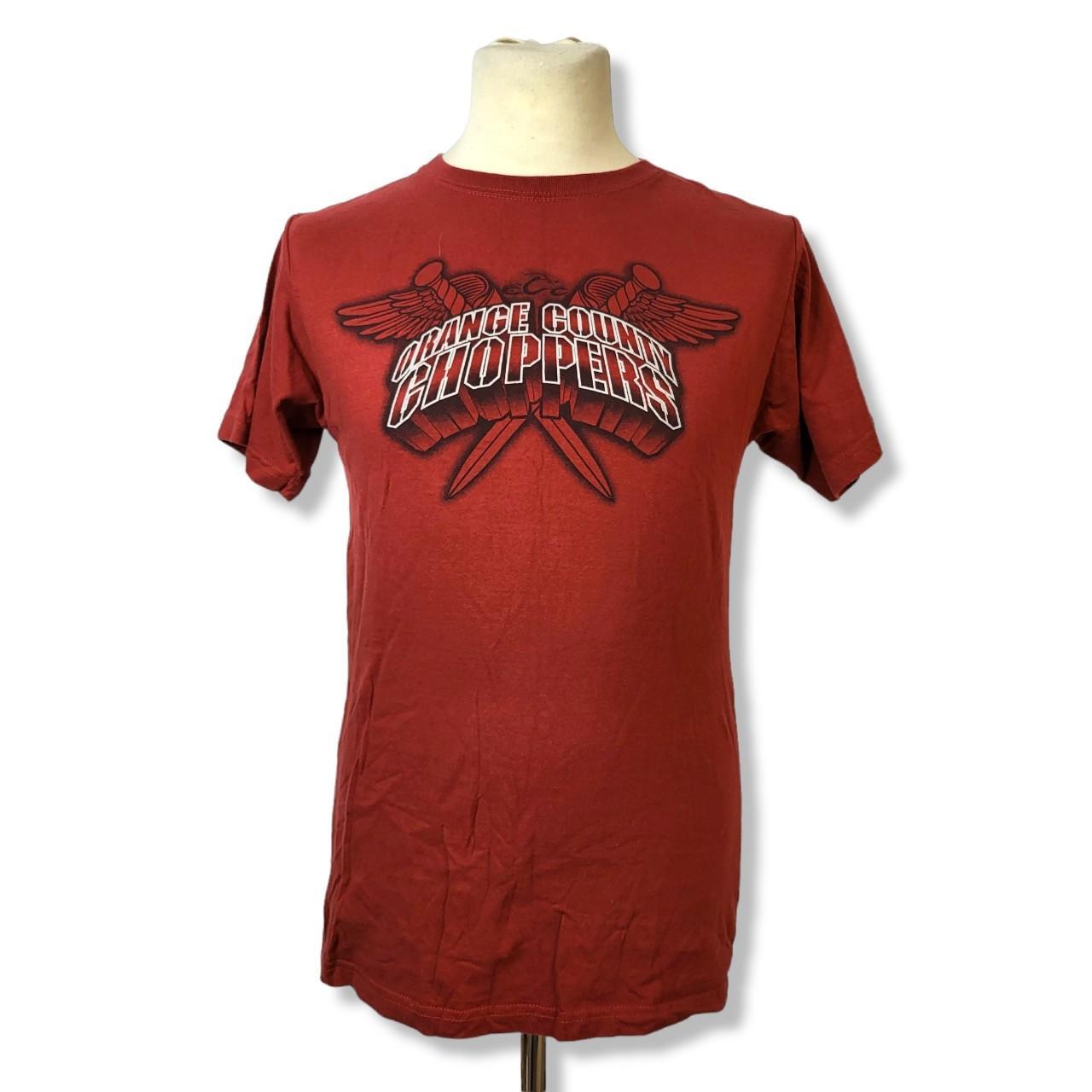 Orange County Choppers TShirt Medium Red Pit... Depop
