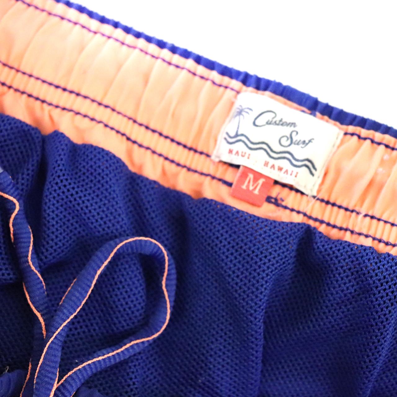 Men's Orange and Blue Shorts Depop