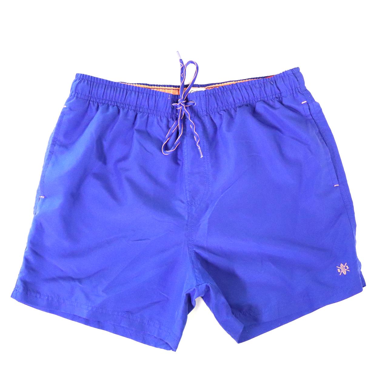 Men's Orange and Blue Shorts Depop