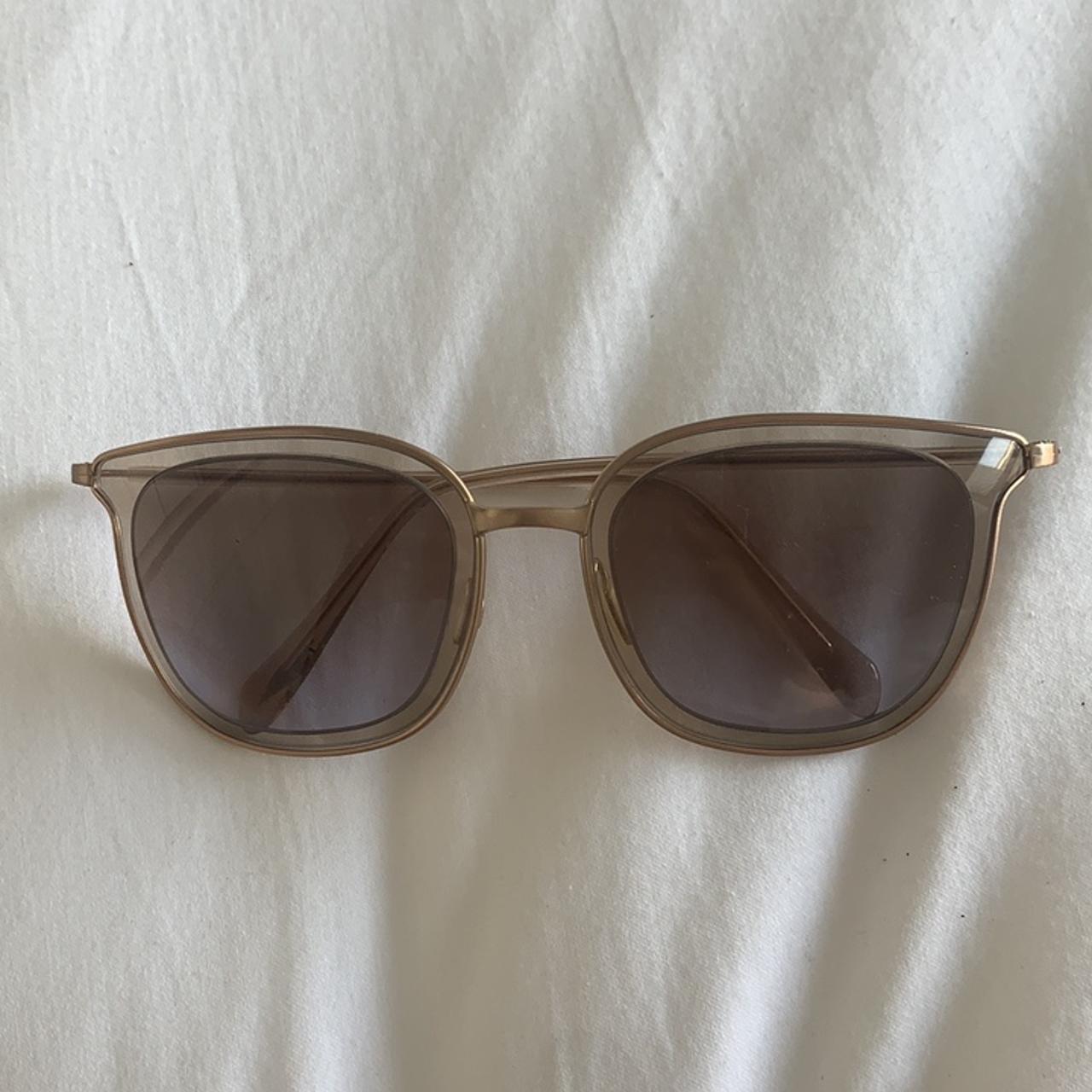 Oliver Peoples Women's Pink and Gold Sunglasses