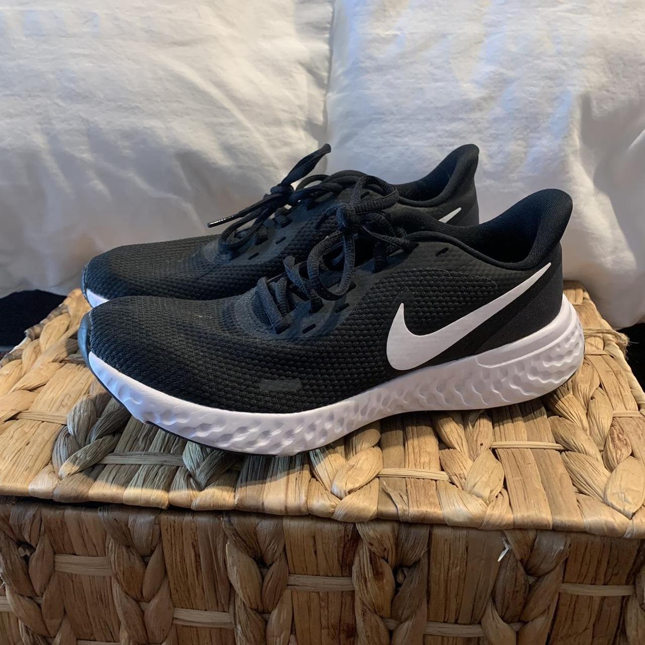 womens black nike trainers sports direct
