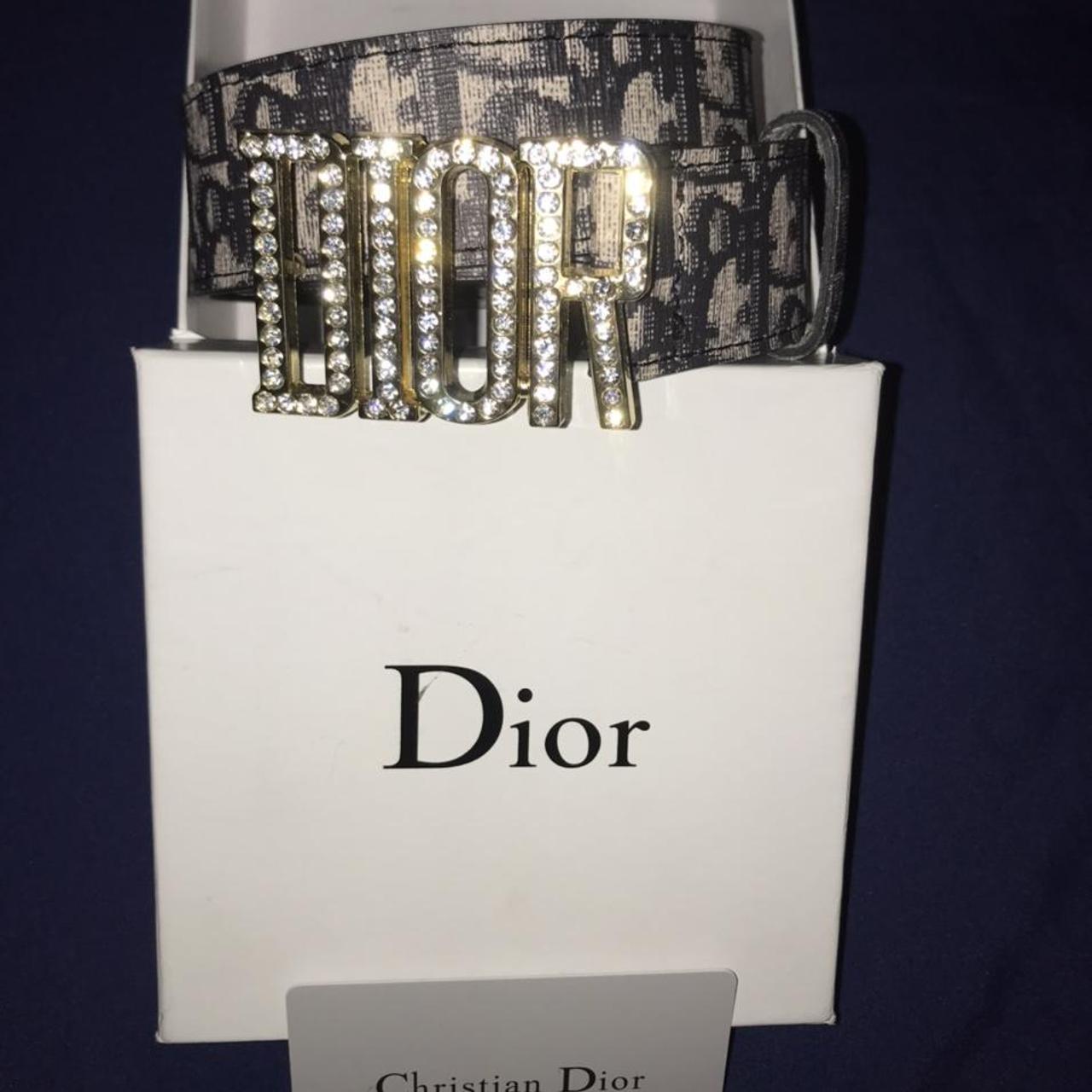 Reversible Belt Strap Beige and Black Dior Oblique Jacquard and Black  Grained Calfskin, 35 MM