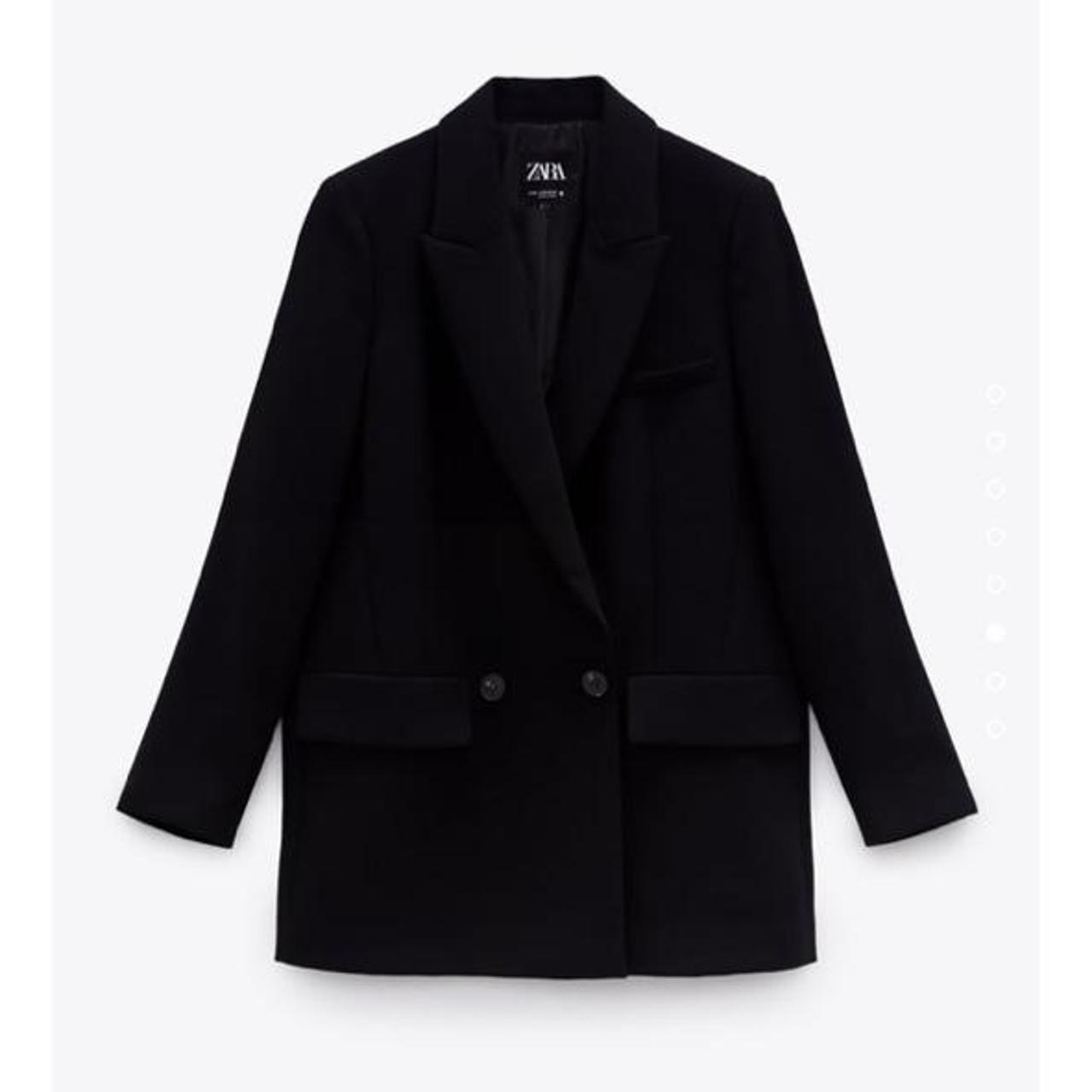 Zara Loose Fitting Blazer Black Size L Worn And Has Depop