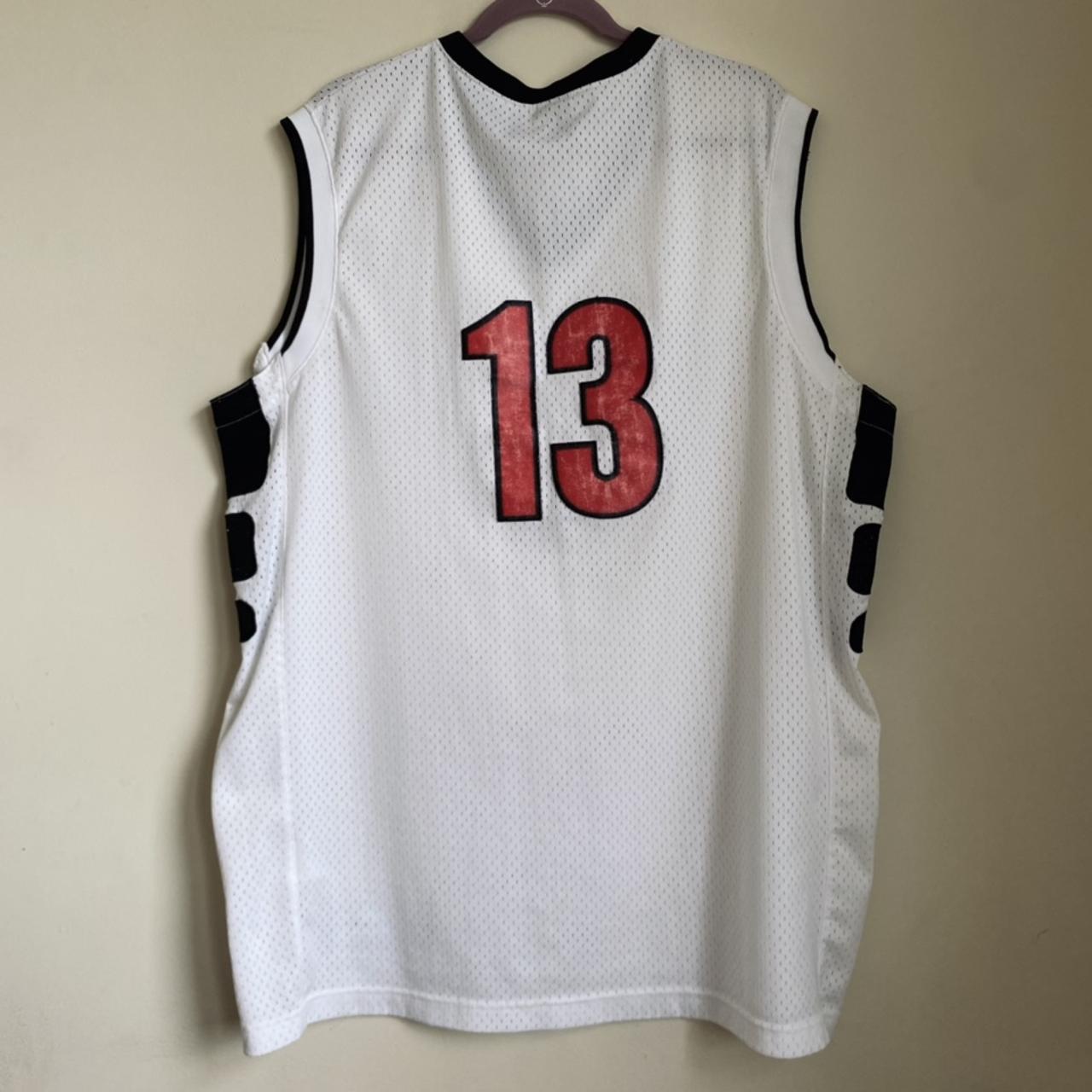 Rare Vintage Cincinnati Bearcats Jordan Basketball Jersey White Red #13  Retro XL