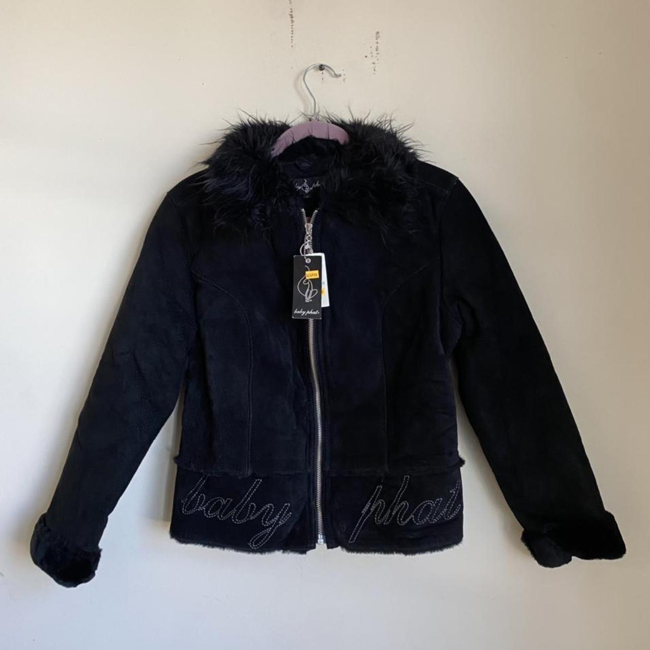 Vintage Baby phat leather jacket Y2K... - Depop