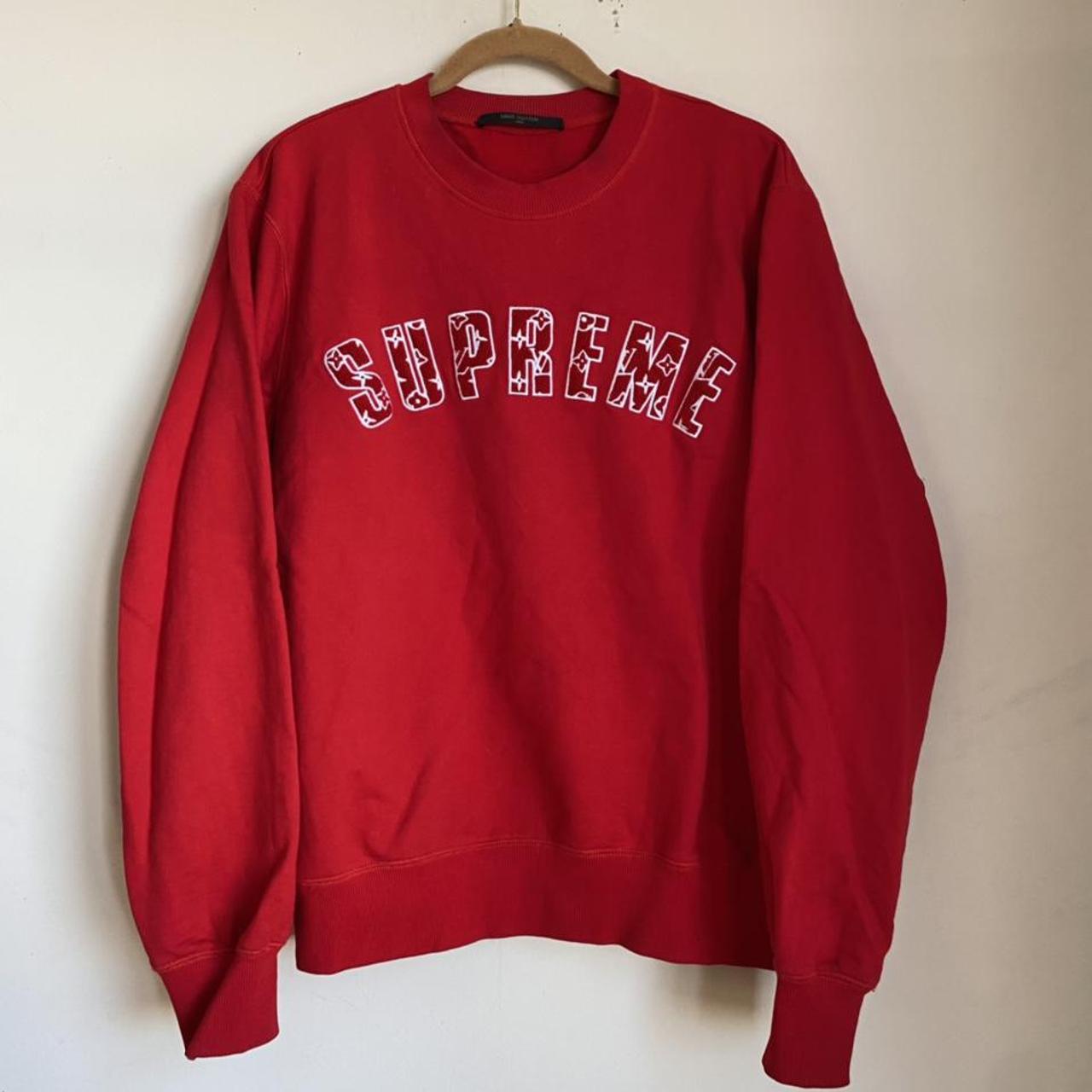 supreme x louis vuitton crewneck