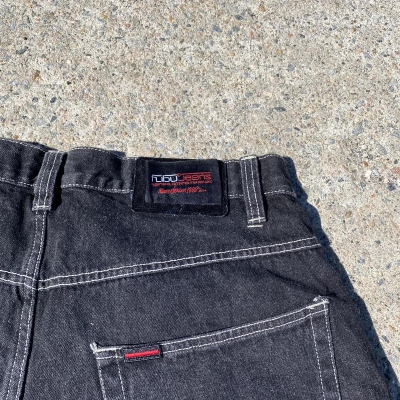 Vintage Fubu jeans baggy shorts... - Depop