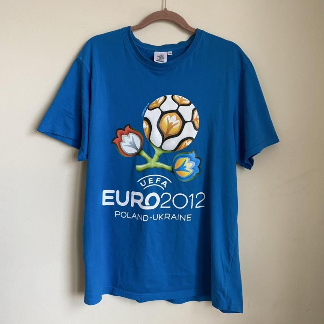 RARE RETRO VINTAGE T-shirt official UEFA EURO 2012 POLAND