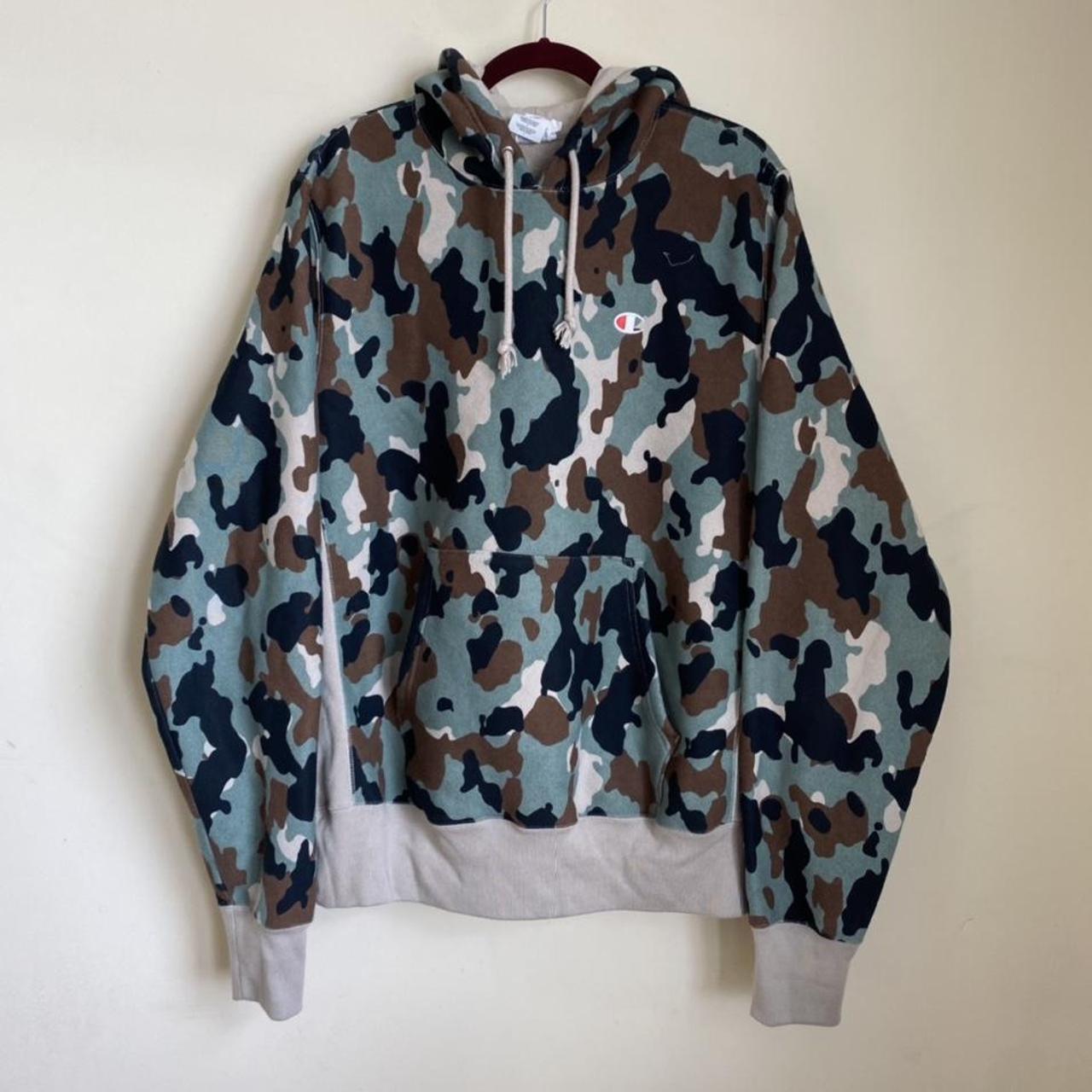 Champion reverse weave camo hoodie hotsell