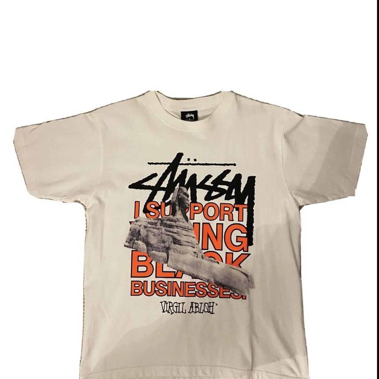 Stussy x Virgil Abloh World Tour Collection T shirt - Depop