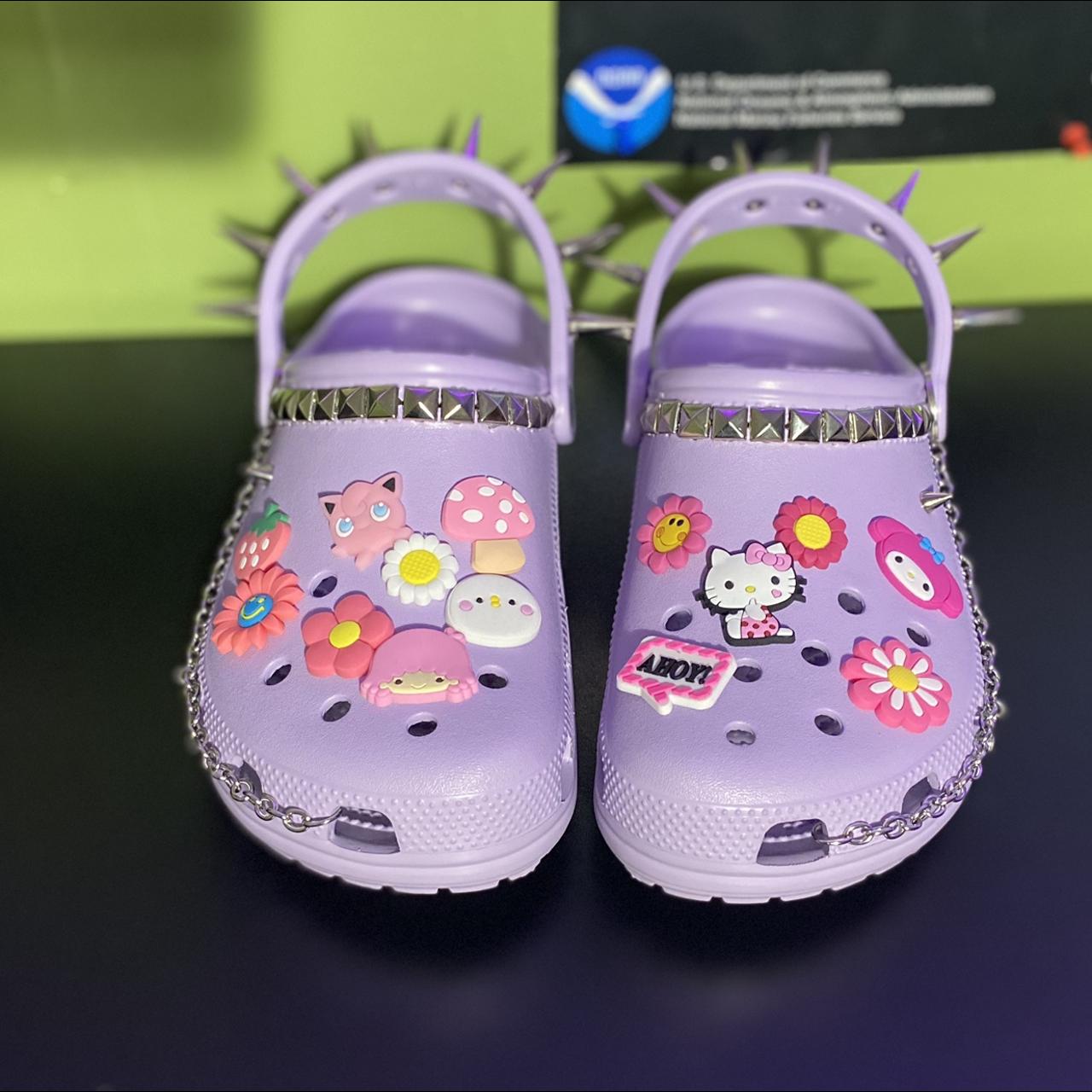 Spiked crocs of my dreams 🖤 #spikedcrocs #platformcrocs #crocs #emocr