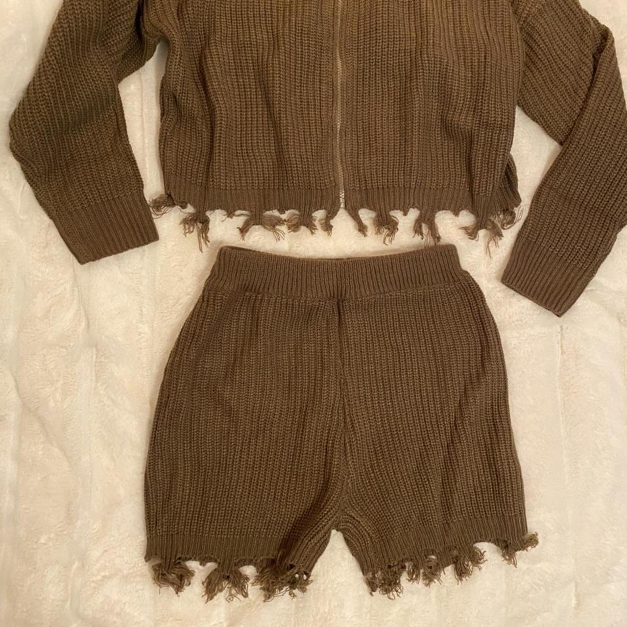 SHEIN Women's Brown Top Depop