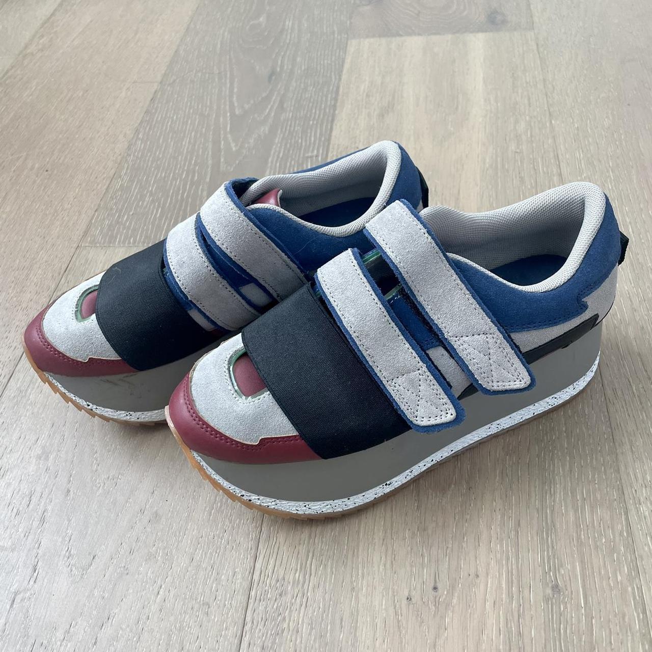 multicolor platform sneakers