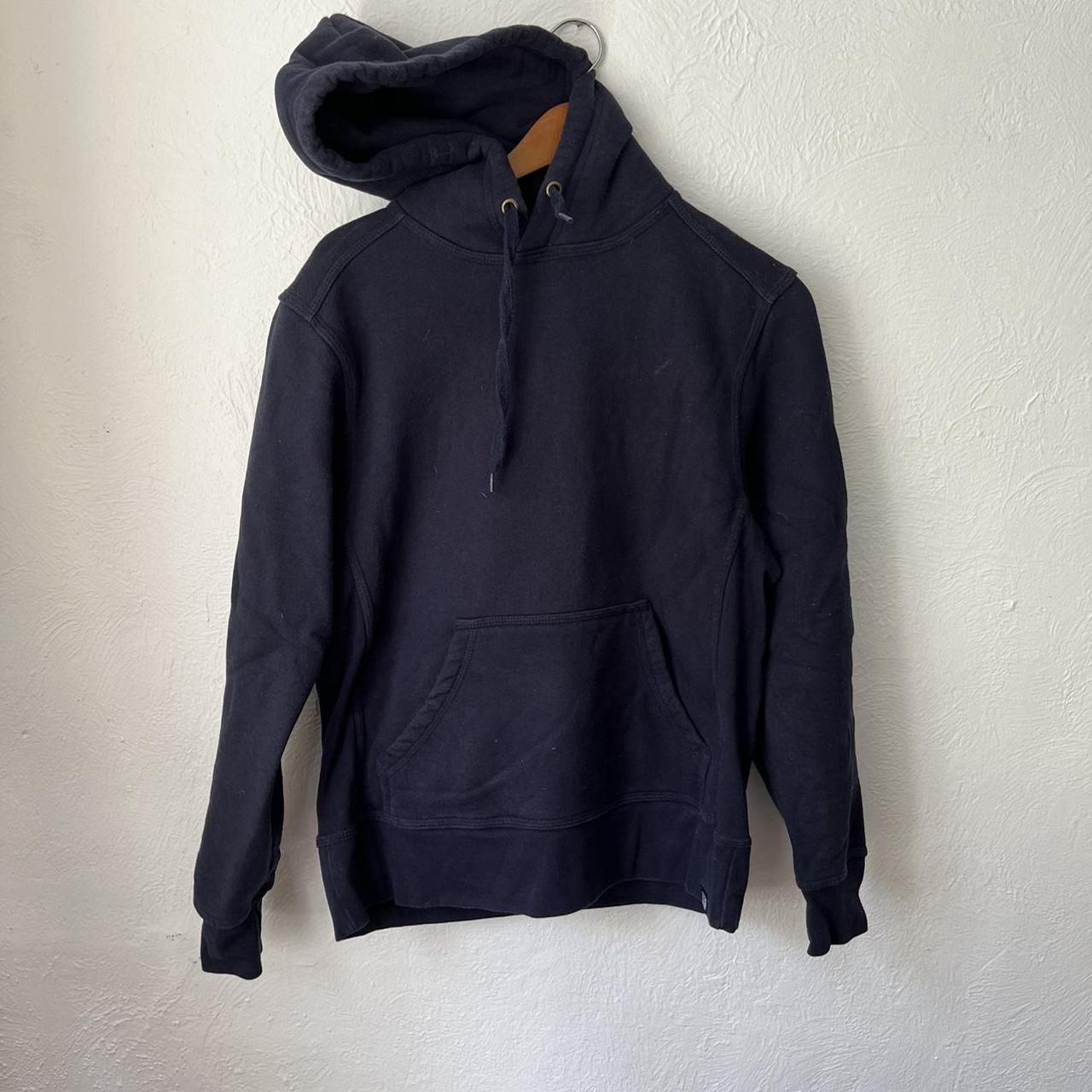 Men's Navy and Blue Hoodie | Depop