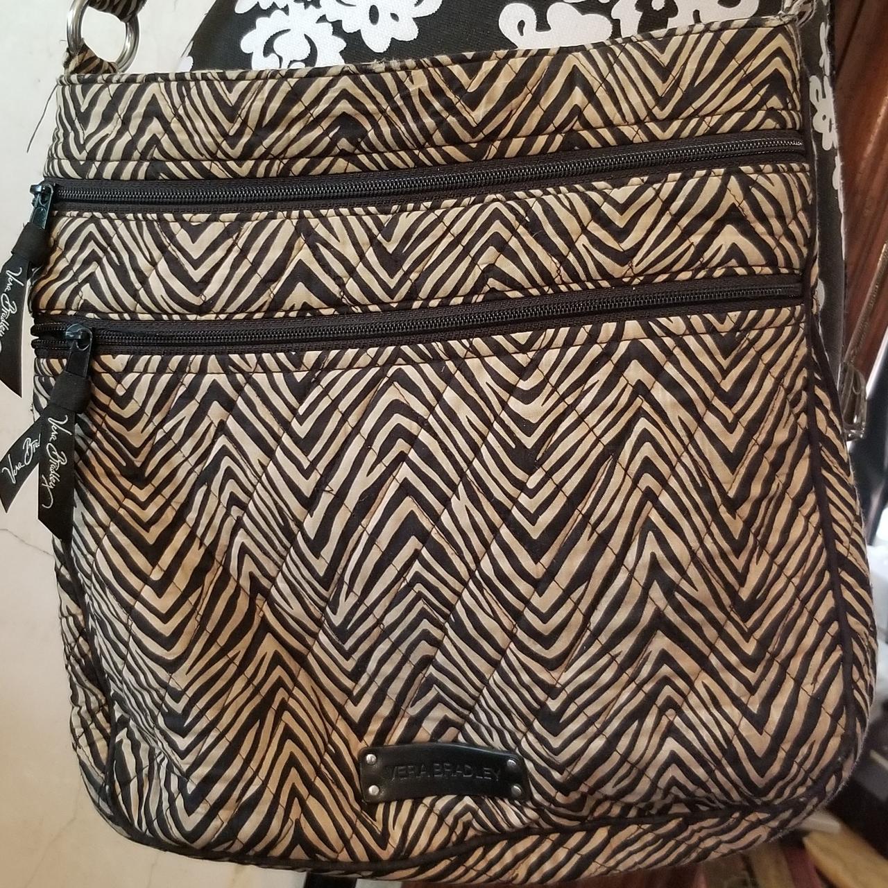 Vera Bradley Zebra Print Cross Body bag. Has long