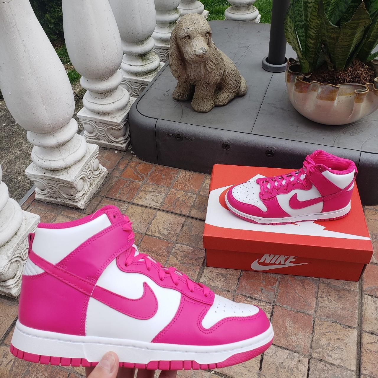 nike dunk high pink pow