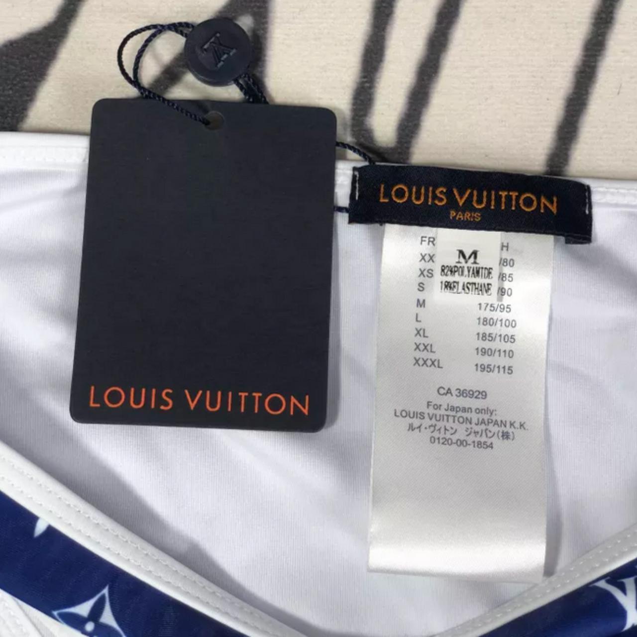 Louis Vuitton Navy Swimwear Please feel free to - Depop