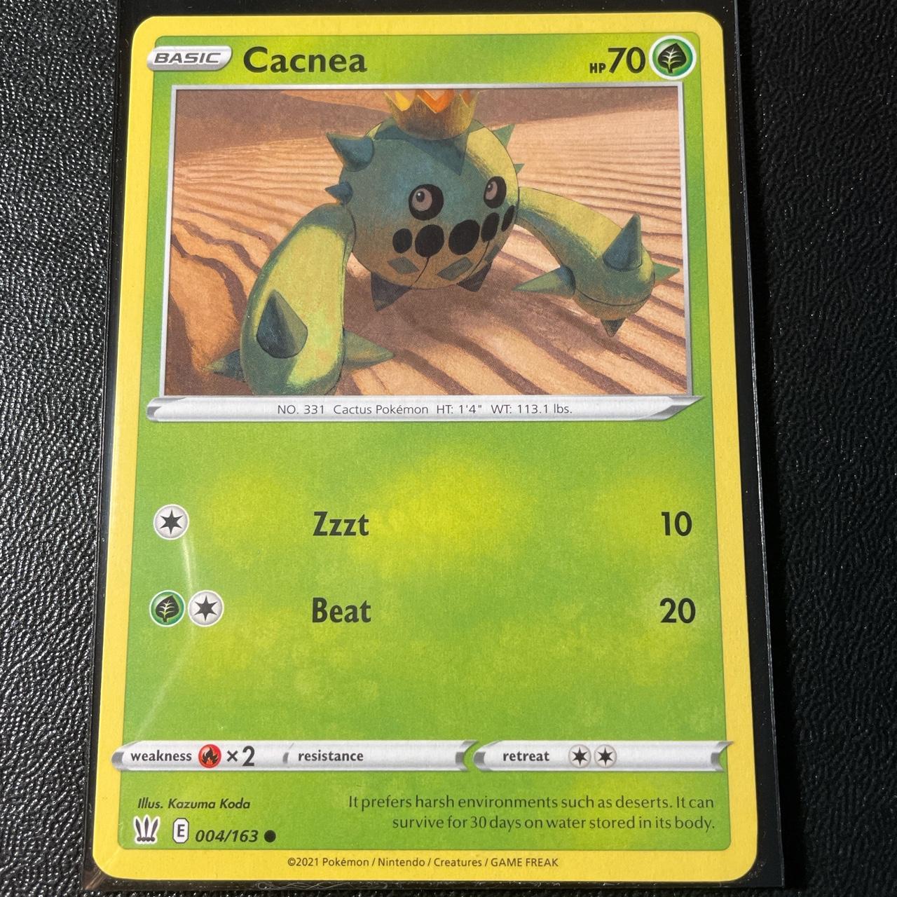 Pokémon Card Cacnea 004 163 Sword Shield Battle Depop