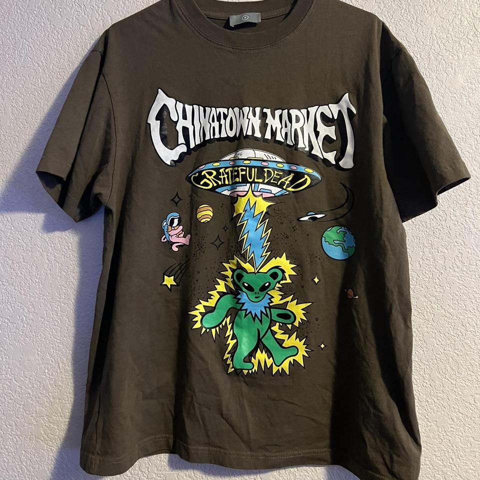 Chinatown market Grateful Dead brown t shirt. Worn... - Depop