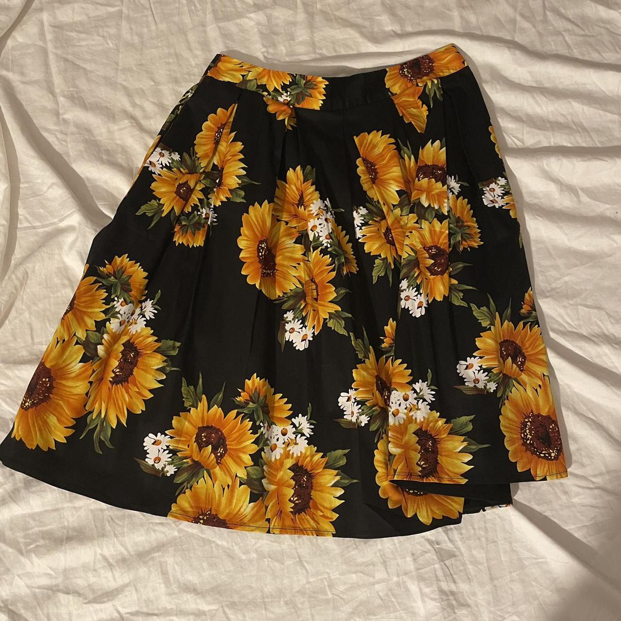 sunflower midi skirt