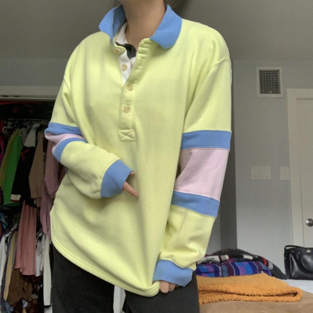 bdg oscar colorblock polo sweatshirt