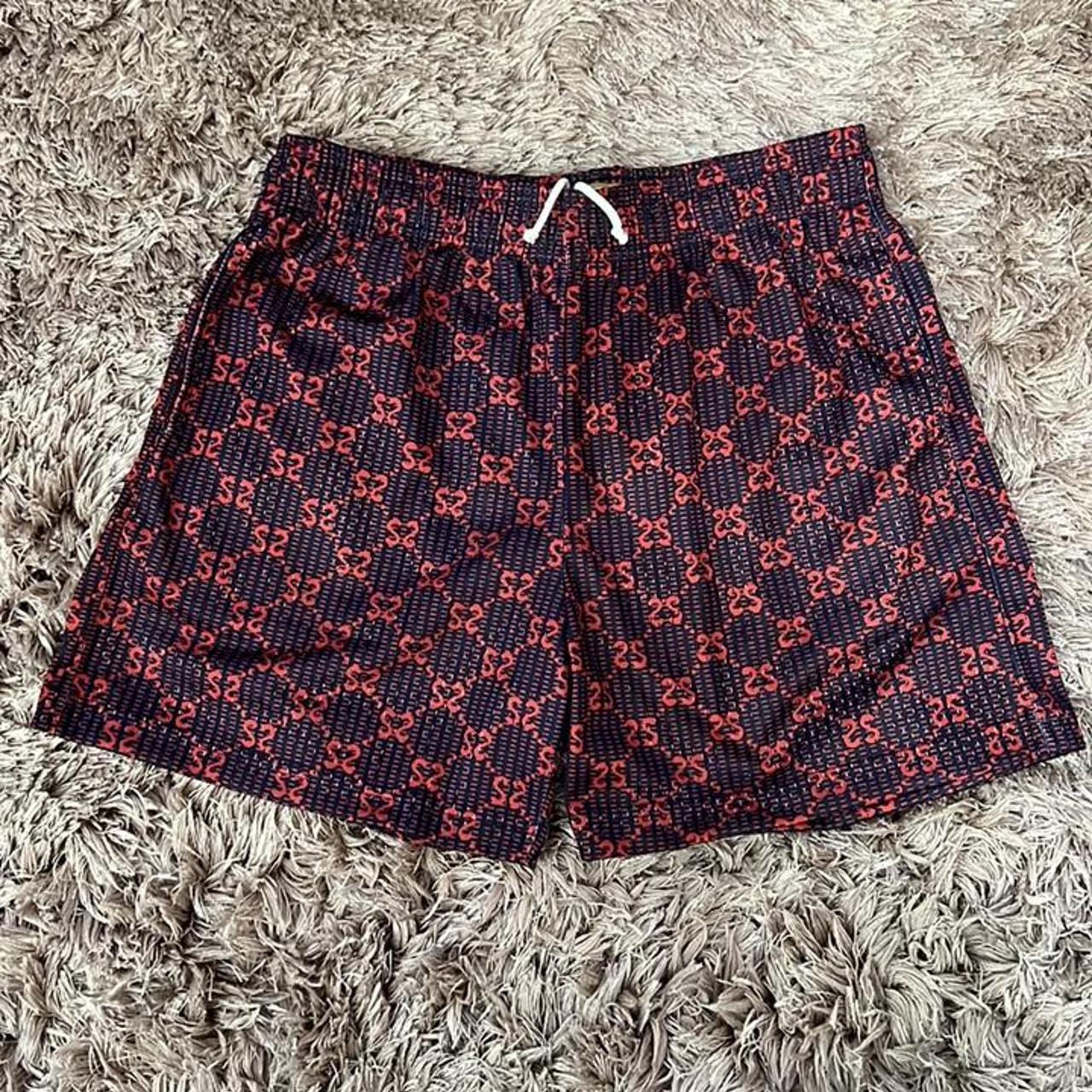 Men's Red and Purple Shorts | Depop