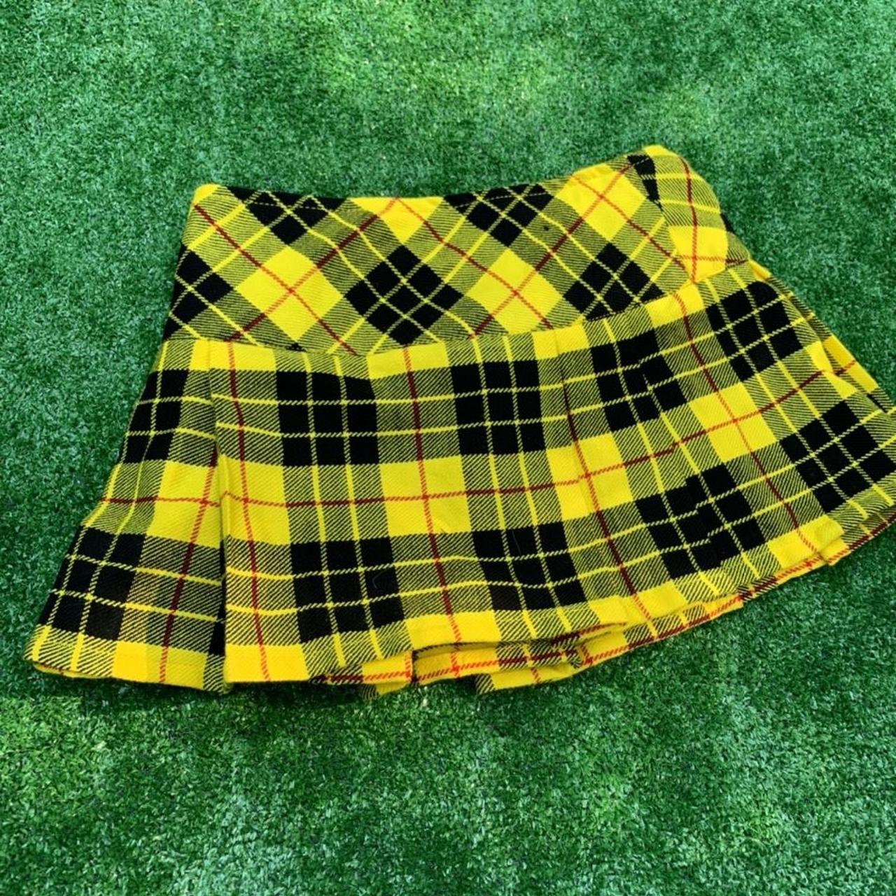 Product Image 3 - Yellow mini skirt 
Plaid /