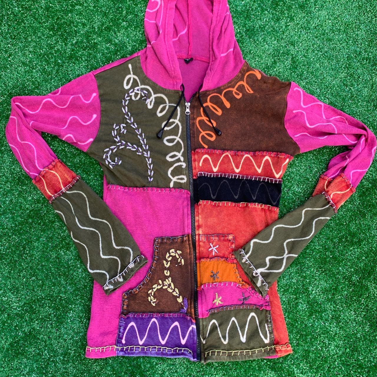 Patchwork hoodie online women's