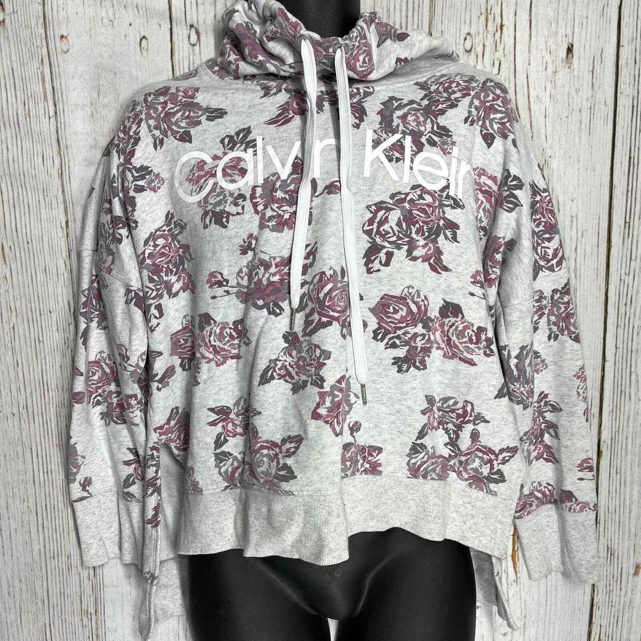 calvin klein floral hoodie