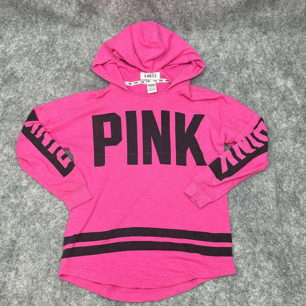 VS PINK Hoodie Sweatshirt Womens XS Pullover Solid... - Depop