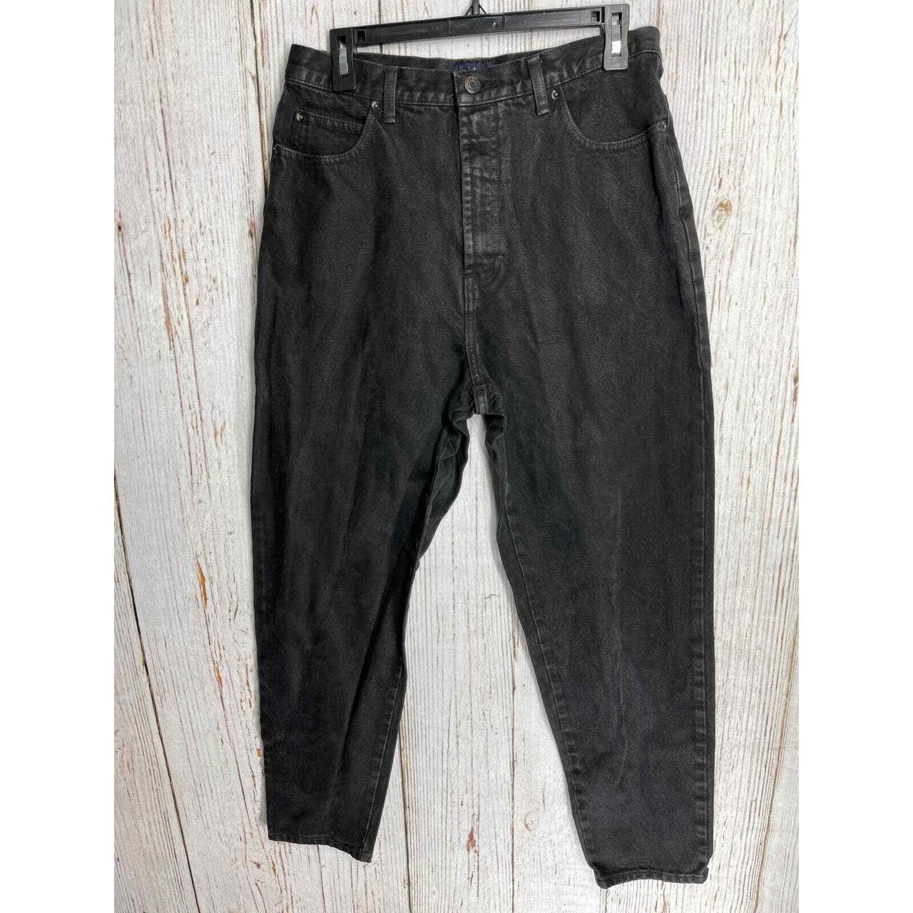 gap mom jeans black