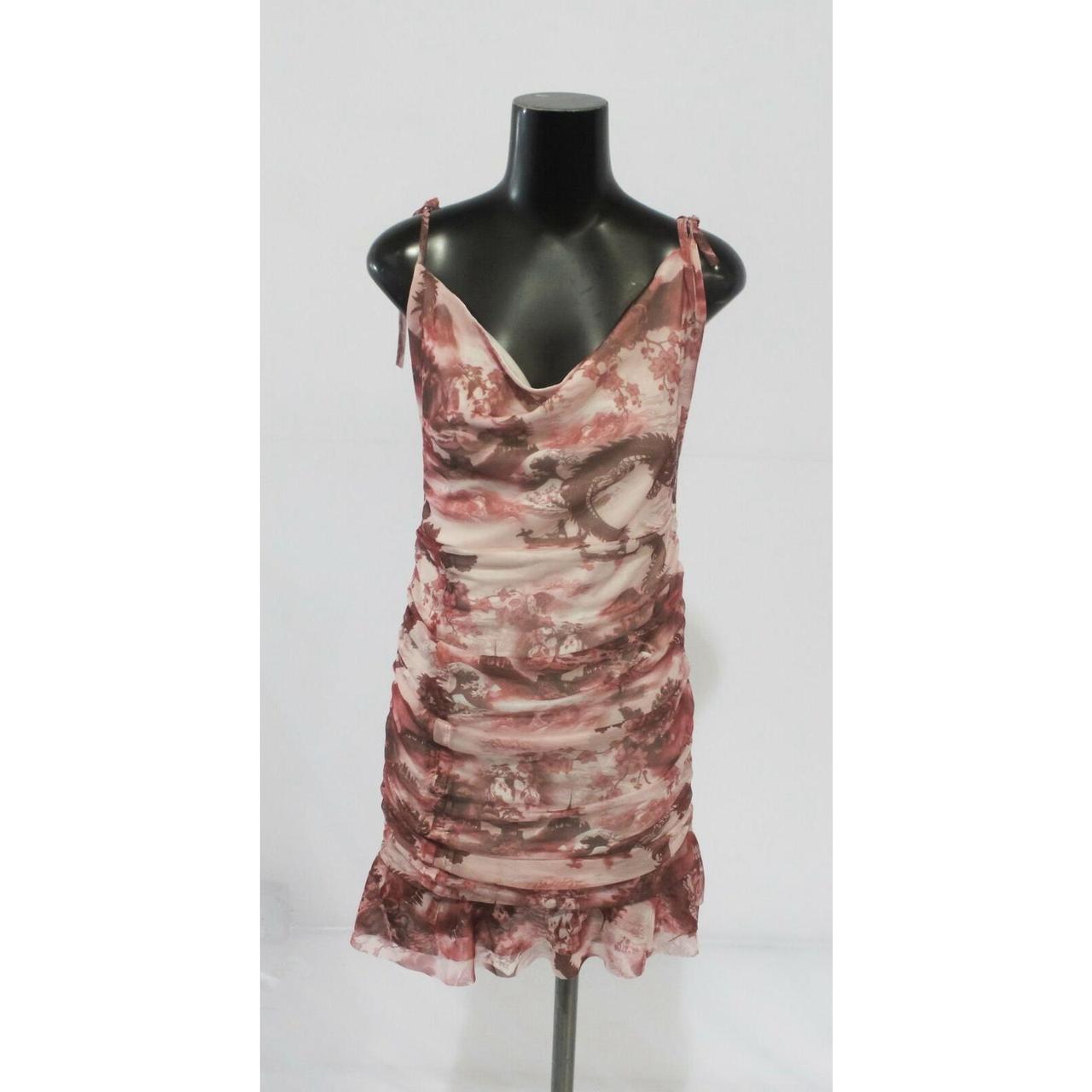 I Saw It First Women's Pink Dress Depop