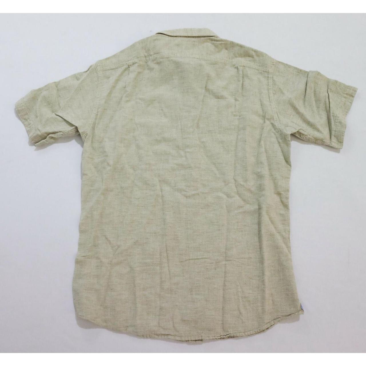 Cremieux Men's Short Sleeve Linen Collared Button Up... - Depop