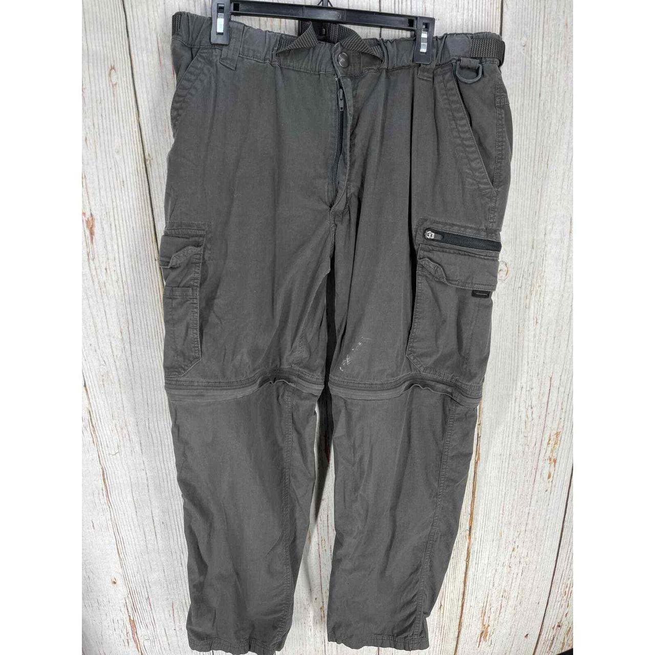 BC Clothing Belted Cargo Pants Mens XXL Gray... Depop