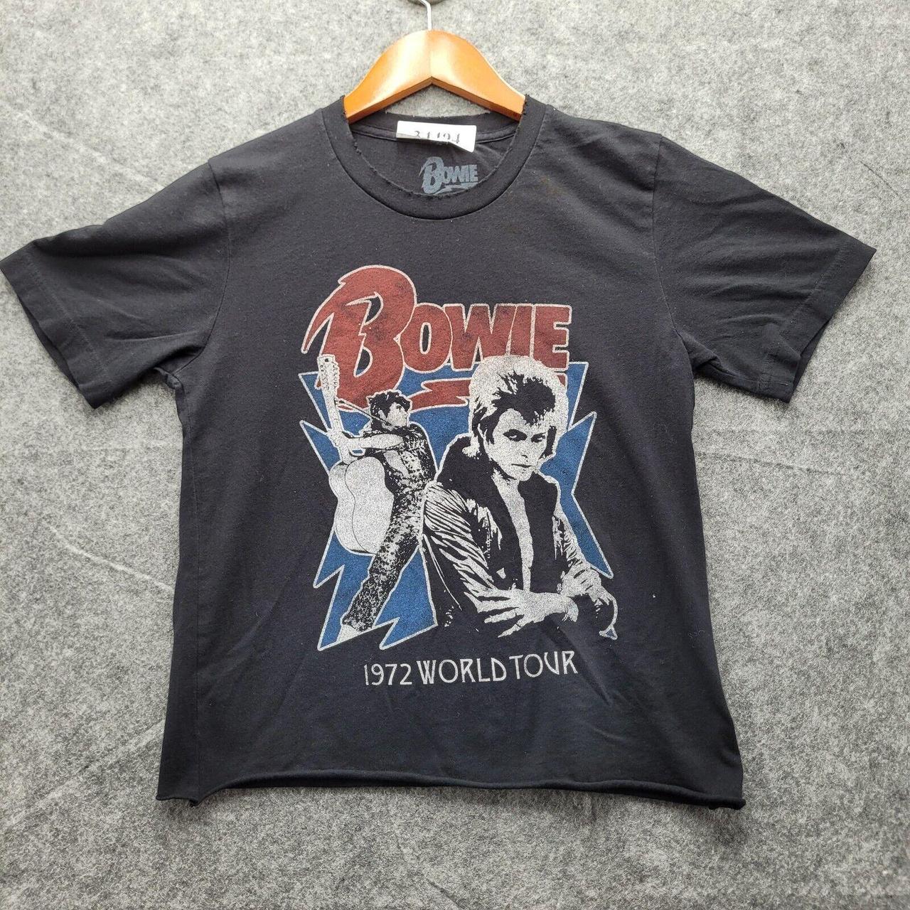 Product Image 1 - David Bowie Crop-Top T-Shirt Small