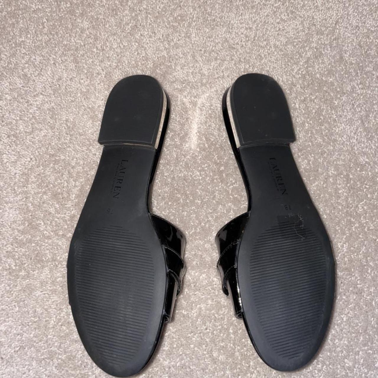 ralph lauren black sliders