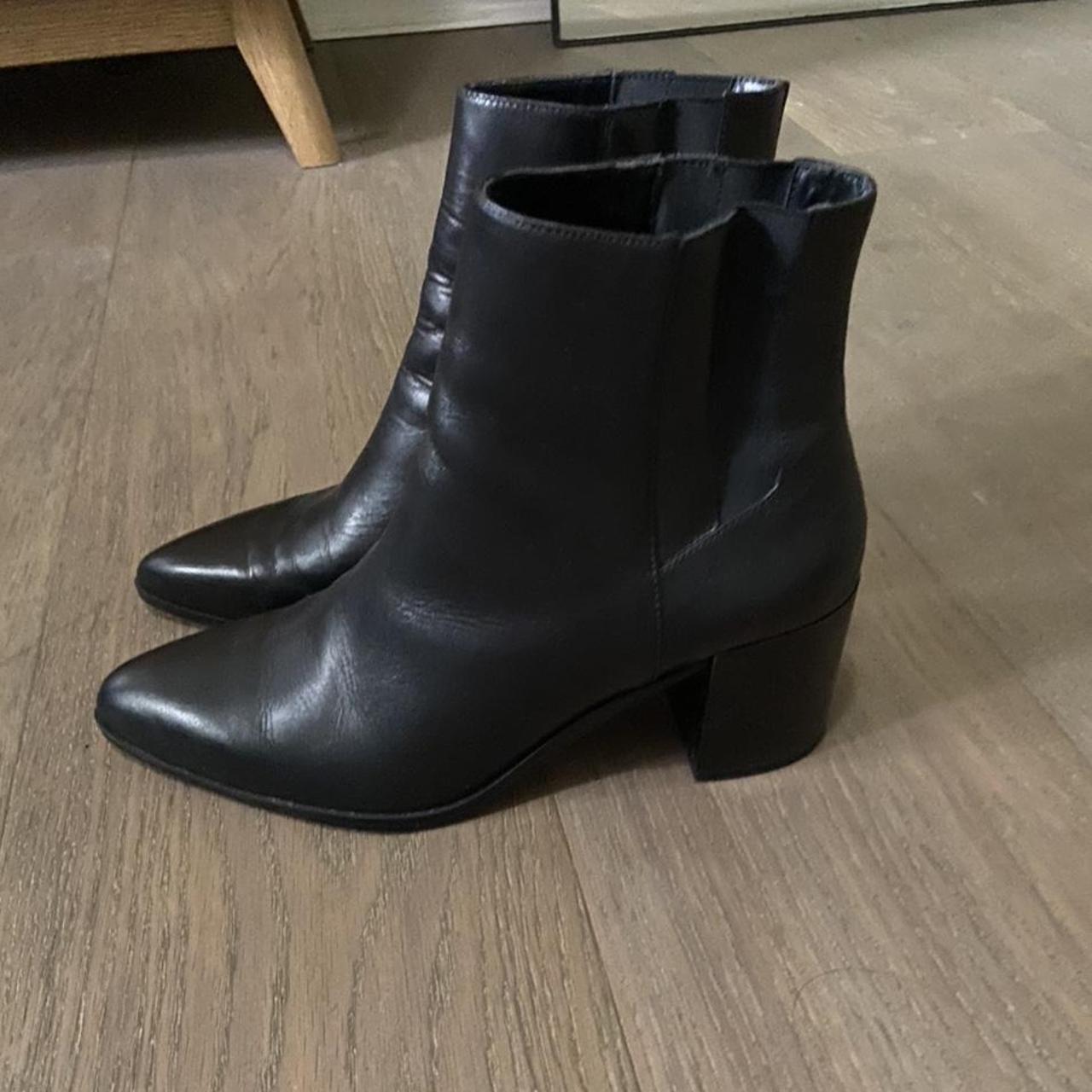 zara black boots womens