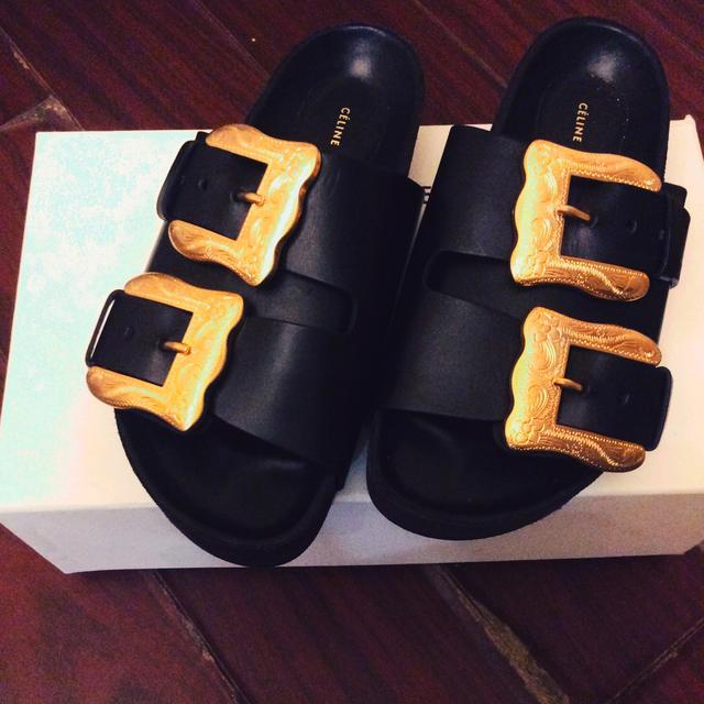 Celine on sale buckle sandals