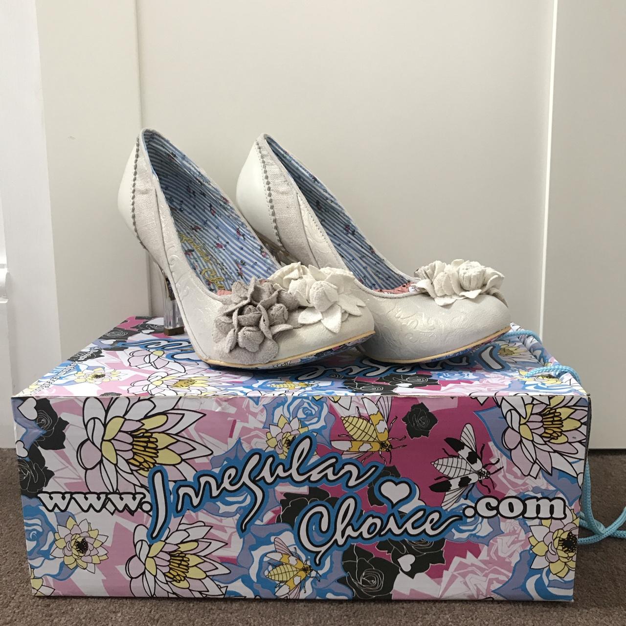 Irregular choice best sale blue wedding shoes