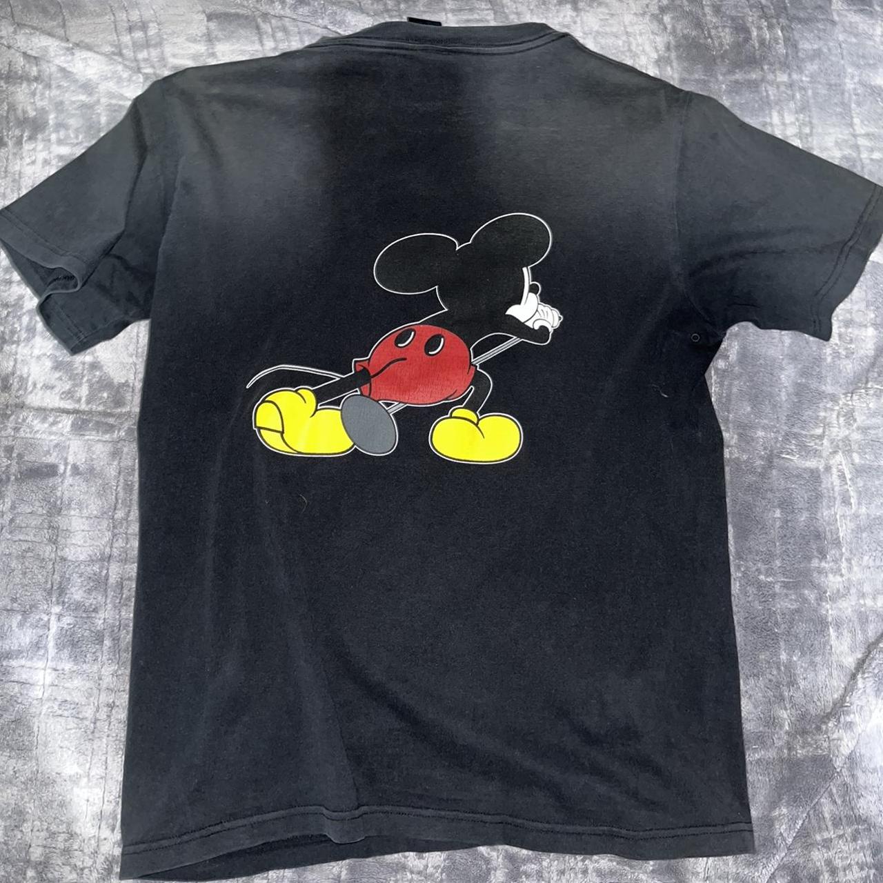 Number (N)ine x Mickey Mouse Tshirt (Black) Size... - Depop