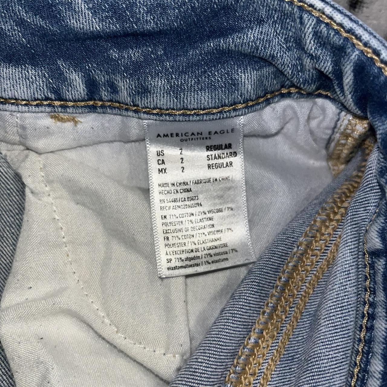 american eagle next level stretch light wash heavily